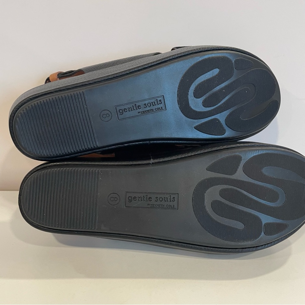 Gentle Souls Black Lori X Band‎ Comfort Sandals Crisscross Women's Size 8 - Picture 6 of 9